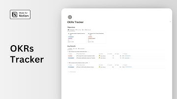 Notion OKRs Tracker Tour (FREE Download)