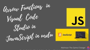 Arrow Function in javascript in urdu