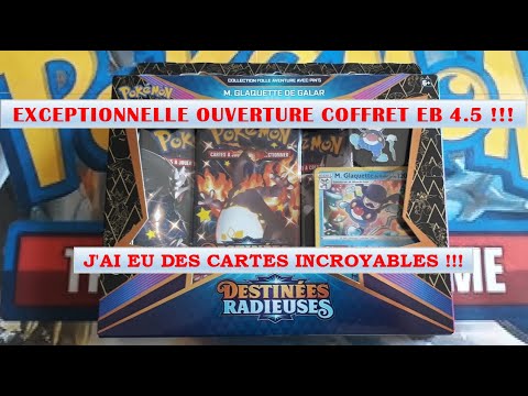 Radiant Destinies EB4.5: opening of the Pin&rsquo;s box Mr. Glaguette de Galar, pokemon cards!