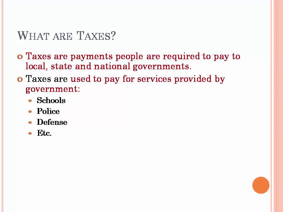 Basic Tax Course Part 1 YouTube