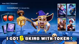 HOW I GET 6 SKINS USING FREE TOKEN DRAW IN DOUBLE 11 DIAMOND VAULT EVENT - Mobile Legends Bang Bang