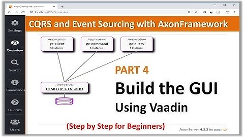 CQRS With Axon Tutorial – Part 4 – Build the GUI Using Vaadin