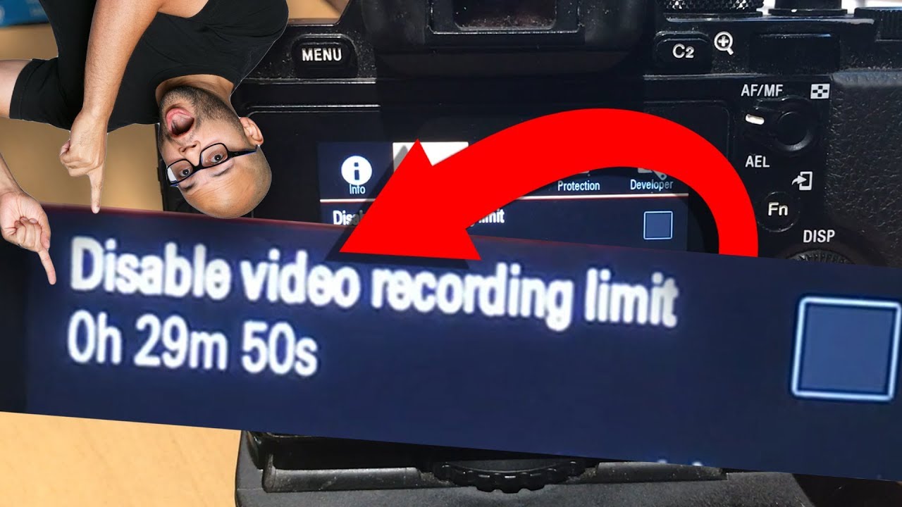 How To Record Unlimited Time On Sony Cameras Disable 30 Minute Video 