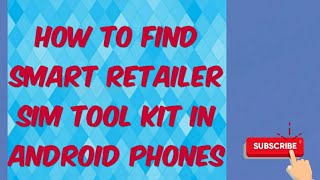 HOW TO FIND A SMART RETAILER SIM TOOL KIT IN YOUR ANDROID PHONE // VIVO Y5S screenshot 1