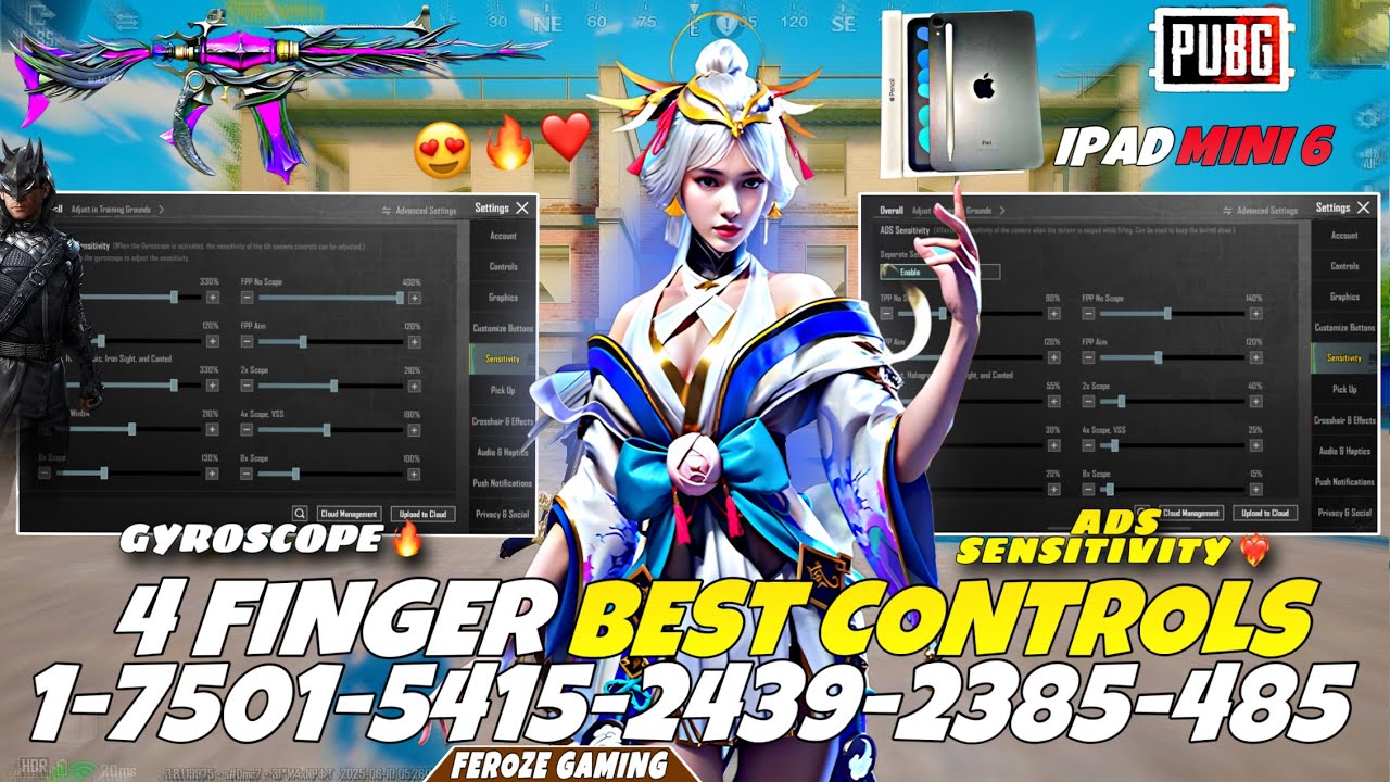 iPad Mini 6 Zero Recoil & Headshot Sensitivity Code / Secret Drills to Achieve Perfect Aim🔥