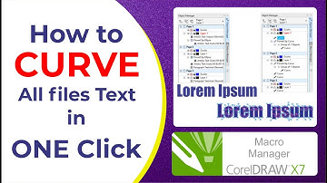 How to Curve All Files Text in One Click || Corel Draw Tutorial || Short Trick || Curve All Texts