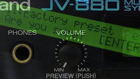 Roland JV-880 JV880 Synthesizer Module  Demo ( The Race )