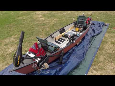 Electric Fishing Canoe Setup 