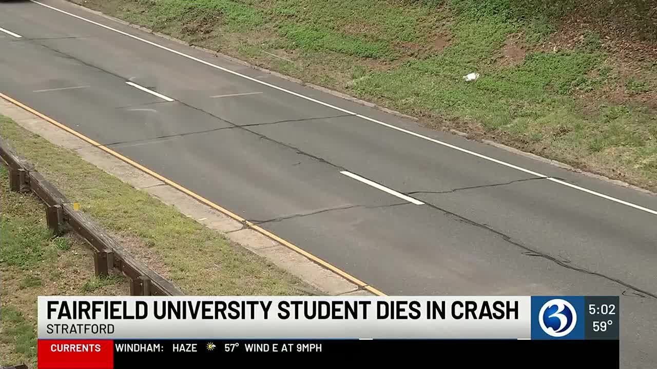 Fairfield University student dies in wrong-way crash - YouTube