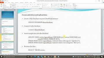 Creating PostgreSQL instance and writing data to Cloud Bucket in GCP