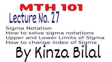MTH101 Lecture No  27|Education World| Kinza Bilal