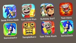 Sonic Prime Dash (iOS, Android) Tom Gold Run,Subway Surfers,SonicDash+,Temple Run +,Talking Tom Gold