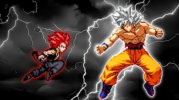 Evil Gogeta SSJ OP (New) VS Son Goku MUI V3.4 in Jump Force Mugen