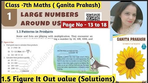 Ncert Class -7th Maths Ganita Prakash | Chapter -1 Large Numbers Around Us | 1.5 Patterns in Product