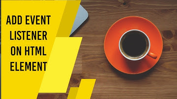 Adding an event listener to HTML element #Shorts