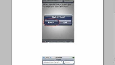 Free IPhone Speed Dial trick- Create an Icon direct to your favorite number