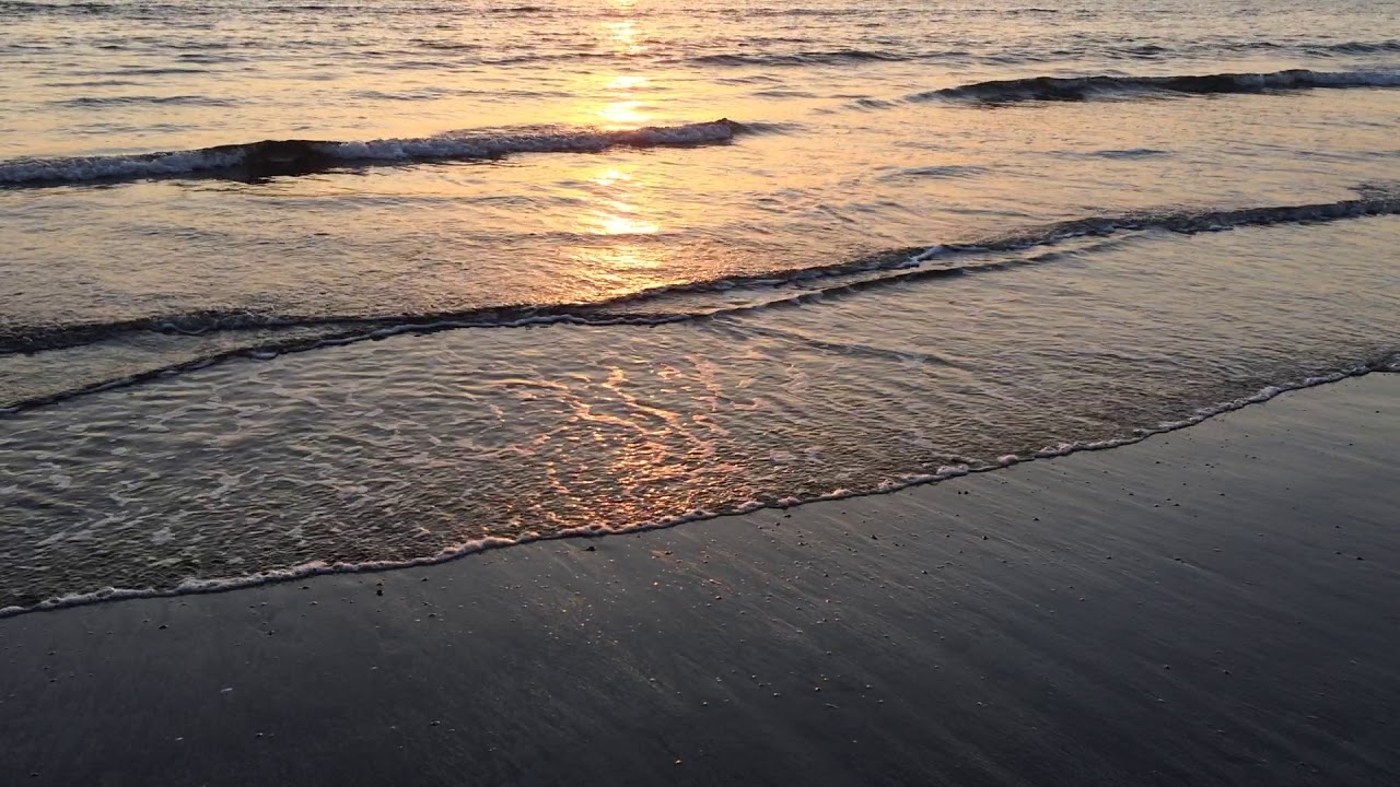 Sunset At Zaimokuza Beach In Kamakura In The End Of November Youtube