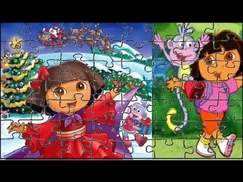 DORA EXPLORER RECOPILACIÓN PUZZLES rompecabezas juegos puzzle game / SORPRESAS SILVIA - YouTube