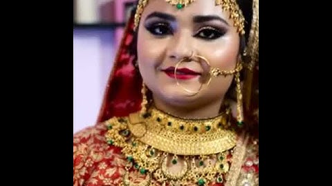 Bridal makeup look by Zoya makeup artist .