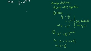 Solving equations with variables in the exponent