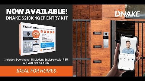 DNAKE S213K-4G Video Door Entry Kit