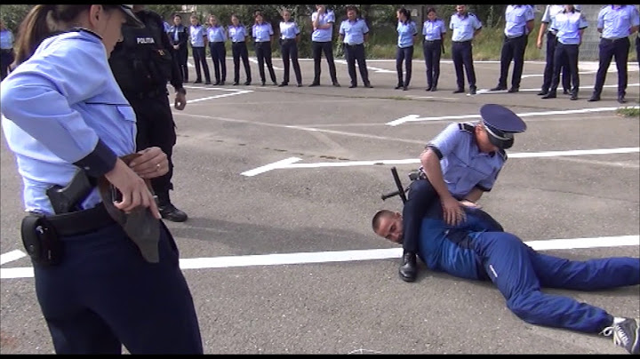 Pregătirea tactică a polițiștilor din Iași
