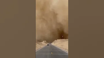 Giant Sandstorm Sweeps Across Northwestern China 