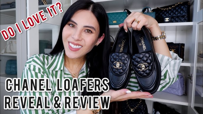 Chanel Quilted Tab Lambskin Loafer (Women's) Size: 38 in 2023