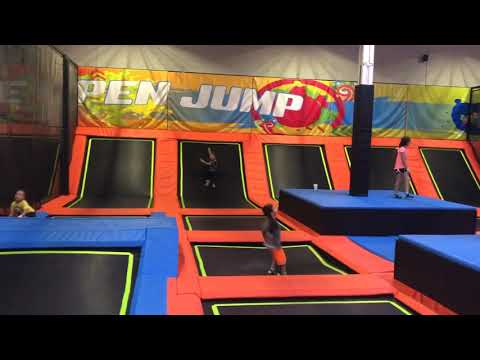 6 Year Old Easton Hawk Doing Backflips @ Urban Air Adventure Park