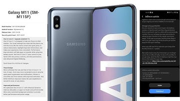 Samsung Galaxy A10 update Android 11 One UI 3.1