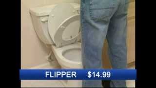 FLIPPER, The Most Reliable and Inexpensive Hands-free Toilet Seat Lifter www.strainee.com