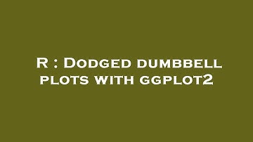 R : Dodged dumbbell plots with ggplot2