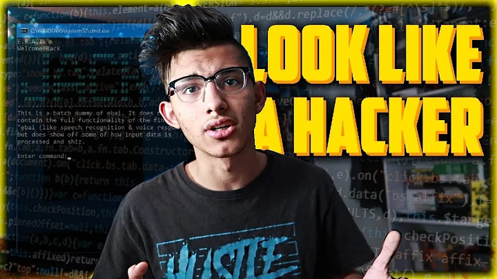 MAKE YOURSELF LOOK LIKE A HACKER
