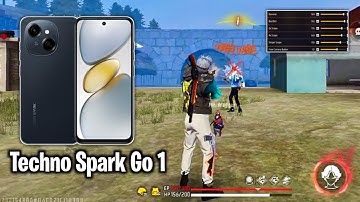 Techno Spark Go 1 Free fire Sensitivity Setting ⚙️| Techno Spark Go 1 Free fire Highlights 