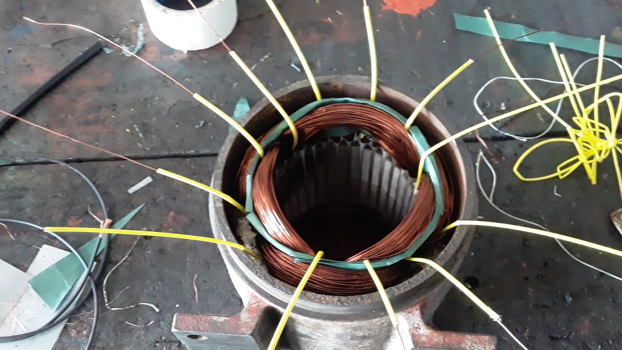 ligação Motor 4 polos trifasico Curso de Rebobinamento gratuito