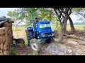 Sonalika tractor working in mud with loaded trolley | tractor |