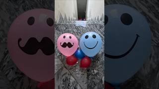 Pov Sky Blue Smiley Balloon Vs Pink Mustache Balloon Asmr Satisfaction In 4K