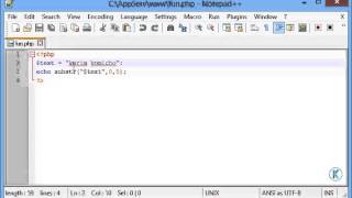 دالة substr php