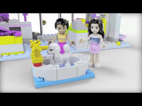 Lego Friends | Heartlake Pet Salon | Lego 41007 | Lego 3D Review