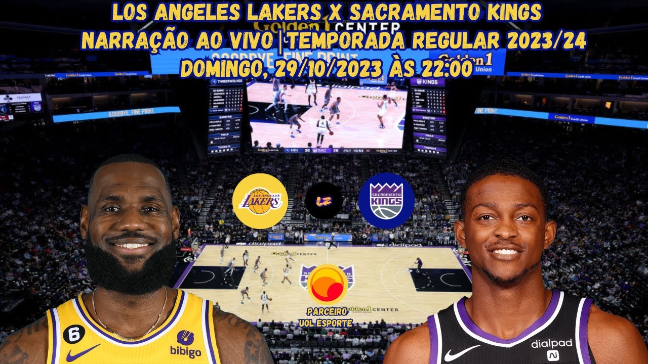 Sacramento Kings x Los Angeles Lakers: onde assistir ao jogo da