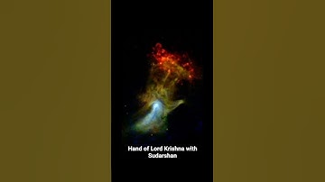 Hand of Lord Krishna with Sudarshan Chakra in Space #shorts #sudarshan #krishna #space