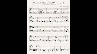Wednesday Addams Dance Scene Sheet #shorts