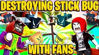 Destroying Stick Bug With Fans In Roblox Bee Swarm Simulator Youtube - destroying stick bug with fans in roblox bee swarm simulator youtube
