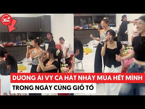 Dương Ái Vy sings and dances her heart out on Ancestors' Day #duongaivy