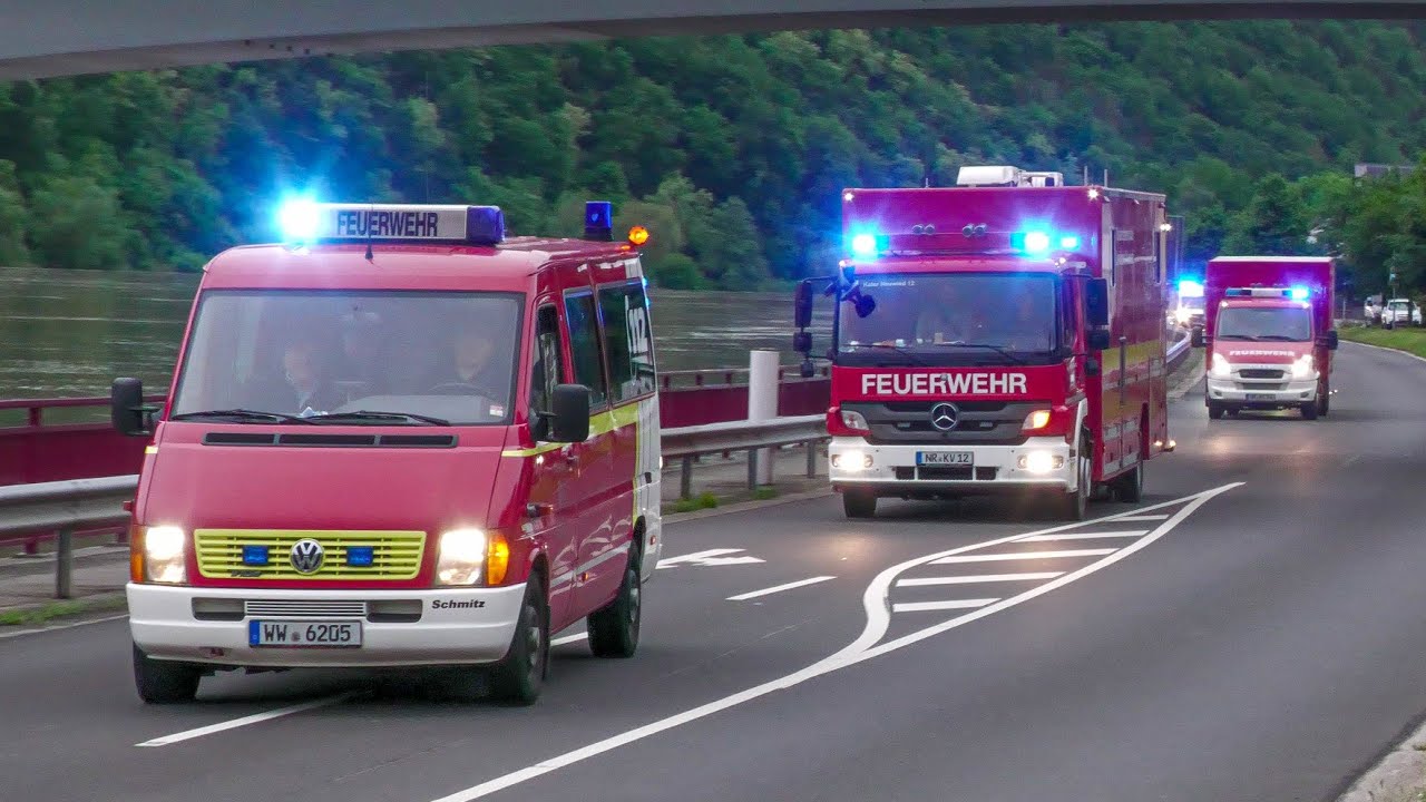 [30 Fahrzeuge] Bereitschaft Leitstellenbereich Montabaur zum Jahrhunderthochwasser