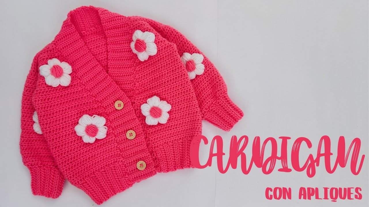 CARDIGAN CON DETALLES ( FLORES) / PARTE 2
