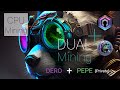 Cpu dual mining maxi profit  1 cpu pour 2 cryptos  dero 0 fees  pepeprivate 