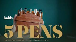 Galen Leather TwinFlip Review: The $85 5-Pen Case, Up Close