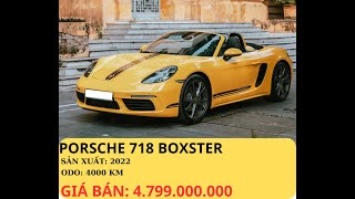 PORSCHE 718 BOXSTER 2022 , CHIẾC XE TỐC ĐỘ ĐẬM CHẤT CÁ TÍNH