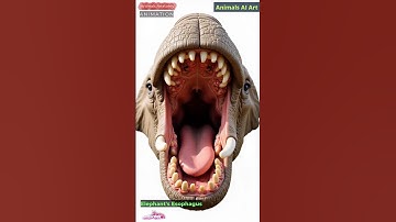 Elephant Mouth Anatomy Animation | Animals AI Art | 01